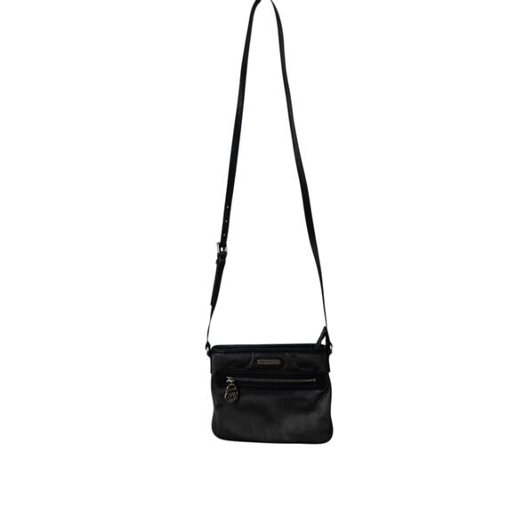 Michael Kors Kempton Nylon Crossbody Bag Dark Gray Causal Zipper Clouser Modern - Picture 1 of 11